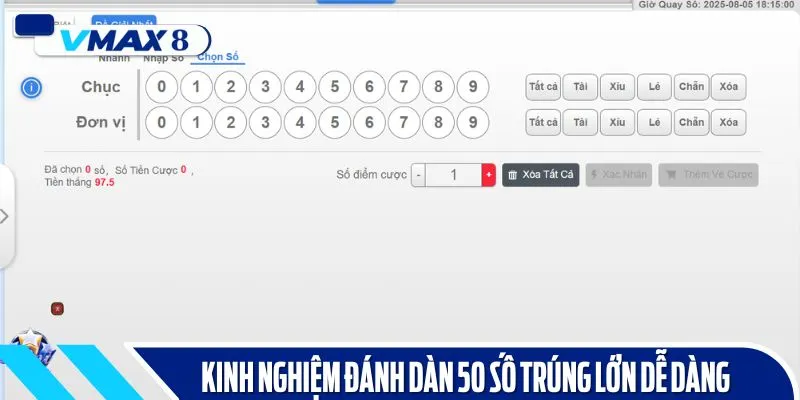 dàn đề 50 số 2 ngày kinh nghiệm
